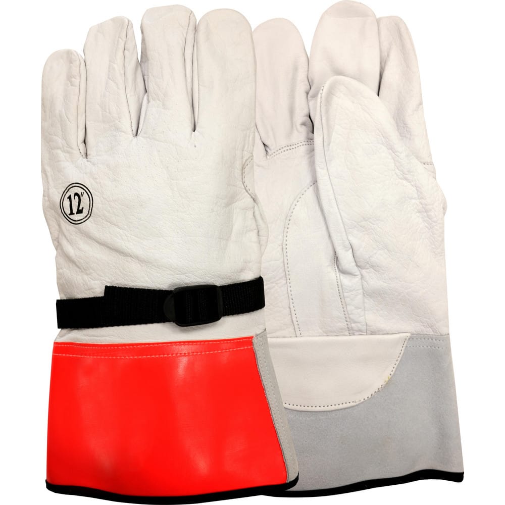 Electrical Protection Gloves & Leather Protectors; Size: Large; X-Large; Numeric Size: 10; Primary Material: Goatskin Leather; Coating Material: Uncoated; Glove Class Number: 00 & 0; Coating Coverage: Uncoated; Material: Goatskin Leather; Lining Material: