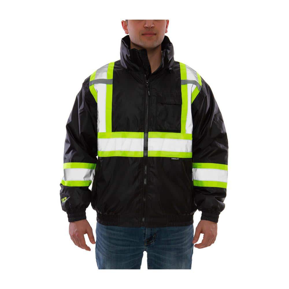 Work Jacket & Coat  Size Large N/A Polyurethane & 210D Polyester N/A Fluorescent Yellow ™Green & Black N/A 7.000 Pocket