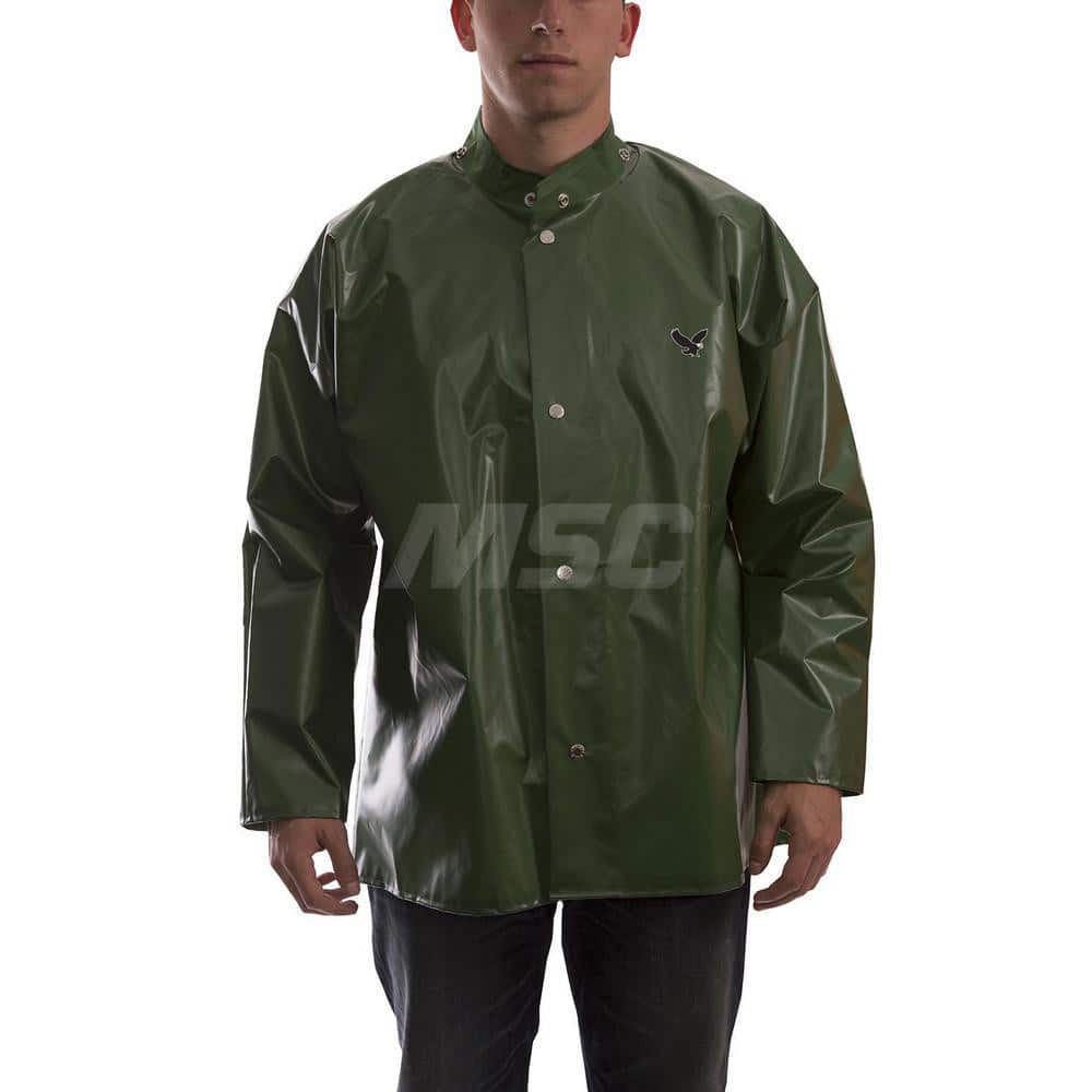 Jackets & Coats; Garment Style: Jacket; Size: Large; Gender: Unisex; Material: 210D Nylon; Polyurethane; Closure Type: Snaps; Seam Style: Sealed; Material Weight: 5.5 oz; Features: Chemical Resistant; Waterproof; Mildew Resistant; Lightweight; Flame Retar