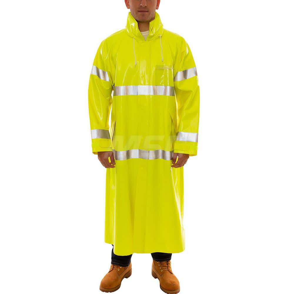 Work Jacket & Coat  Size Small N/A PVC & Polyester N/A Fluorescent Yellow ™Green N/A 2.000 Pocket