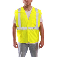 High Visibility Vest: 2X-Small & X-Small Hook & Loop Closure, 2 Pocket