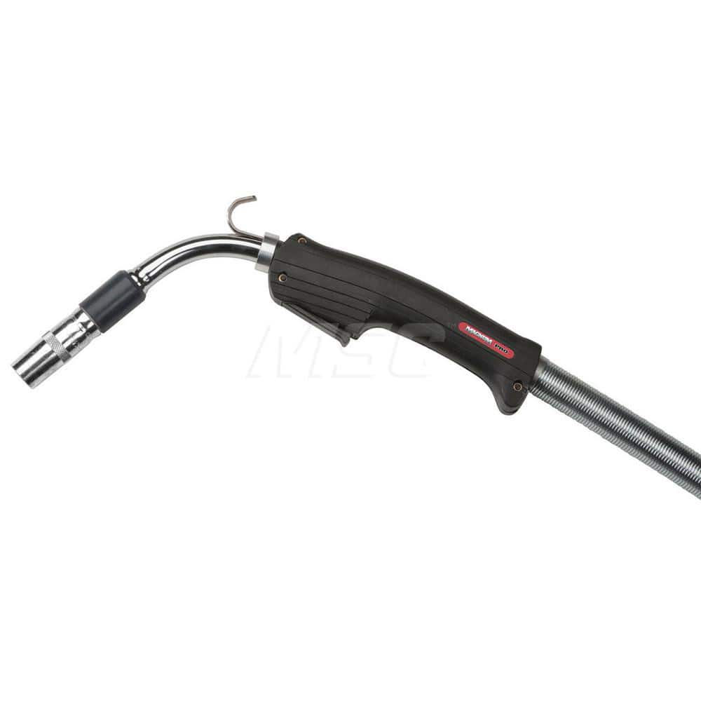 MIG Welding Guns; For Use With: Magnum ™ PRO; Length (Feet): 15 ft. (4.57m); Handle Shape: Curved; Neck Type: Fixed; Trigger Type: Standard; For Gas Type: CO2; For Wire Type: Flux Core; Solid