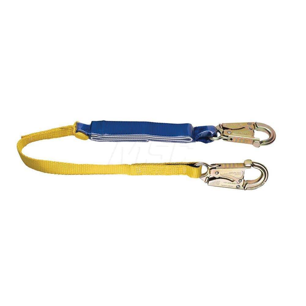 Lanyards & Lifelines; Load Capacity: 5000 lb; Construction Type: Webbing; Harness Type: Ladder Climbing; Lanyard End Connection: Snap Hook; Anchorage End Connection: Snap Hook; Length Ft.: 3.00