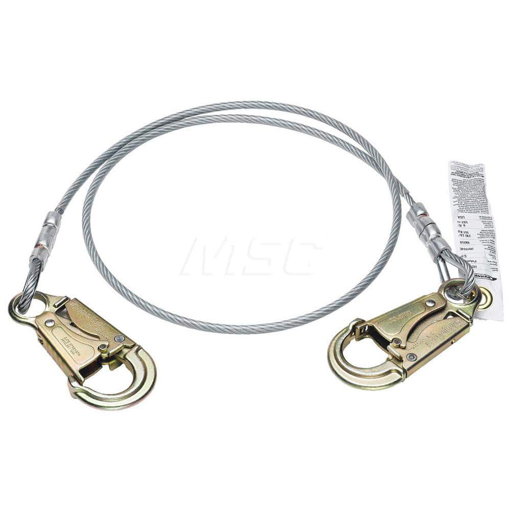 Lanyards & Lifelines; Load Capacity: 5000 lb; Construction Type: Webbing; Harness Type: Positioning; Lanyard End Connection: Snap Hook; Anchorage End Connection: Snap Hook; Length Ft.: 6.00
