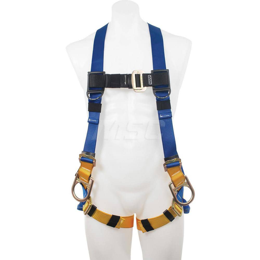Fall Protection Harnesses: 400 Lb, Back and Side D-Rings Style, Size Small, For Positioning, Back & Hips