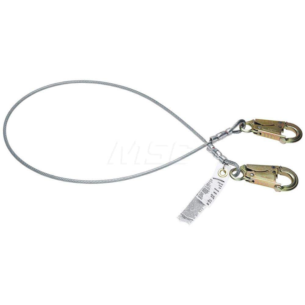 Lanyards & Lifelines; Load Capacity: 5000 lb; Construction Type: Webbing; Harness Type: Positioning; Lanyard End Connection: Snap Hook; Anchorage End Connection: Snap Hook; Length Ft.: 4.00