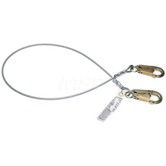 Lanyards & Lifelines; Load Capacity: 5000 lb; Construction Type: Webbing; Harness Type: Positioning; Lanyard End Connection: Snap Hook; Anchorage End Connection: Snap Hook; Length Ft.: 3.00