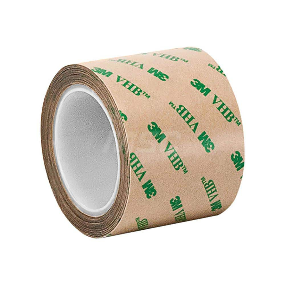 Clear Double-Sided Polyethylene Foam Tape: 6″ Wide, 5 yd Long, 2 mil Thick, Acrylic Adhesive