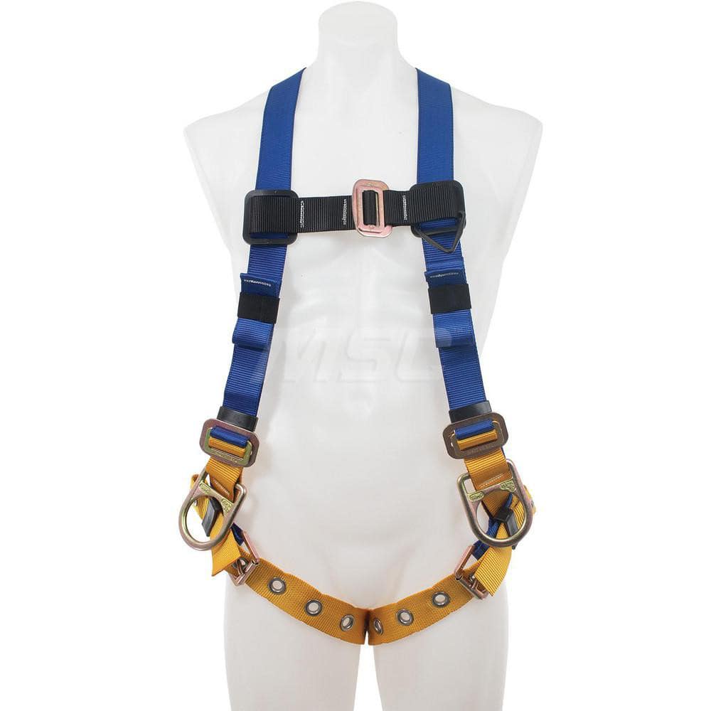 Fall Protection Harnesses: 310 Lb, Back and Side D-Rings Style, Size Universal, For Positioning, Back & Hips