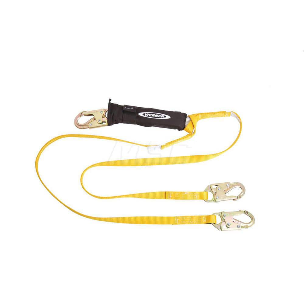 Lanyards & Lifelines; Load Capacity: 5000 lb; Construction Type: Webbing; Harness Type: Ladder Climbing; Lanyard End Connection: Snap Hook; Anchorage End Connection: Snap Hook; Length Ft.: 4.00