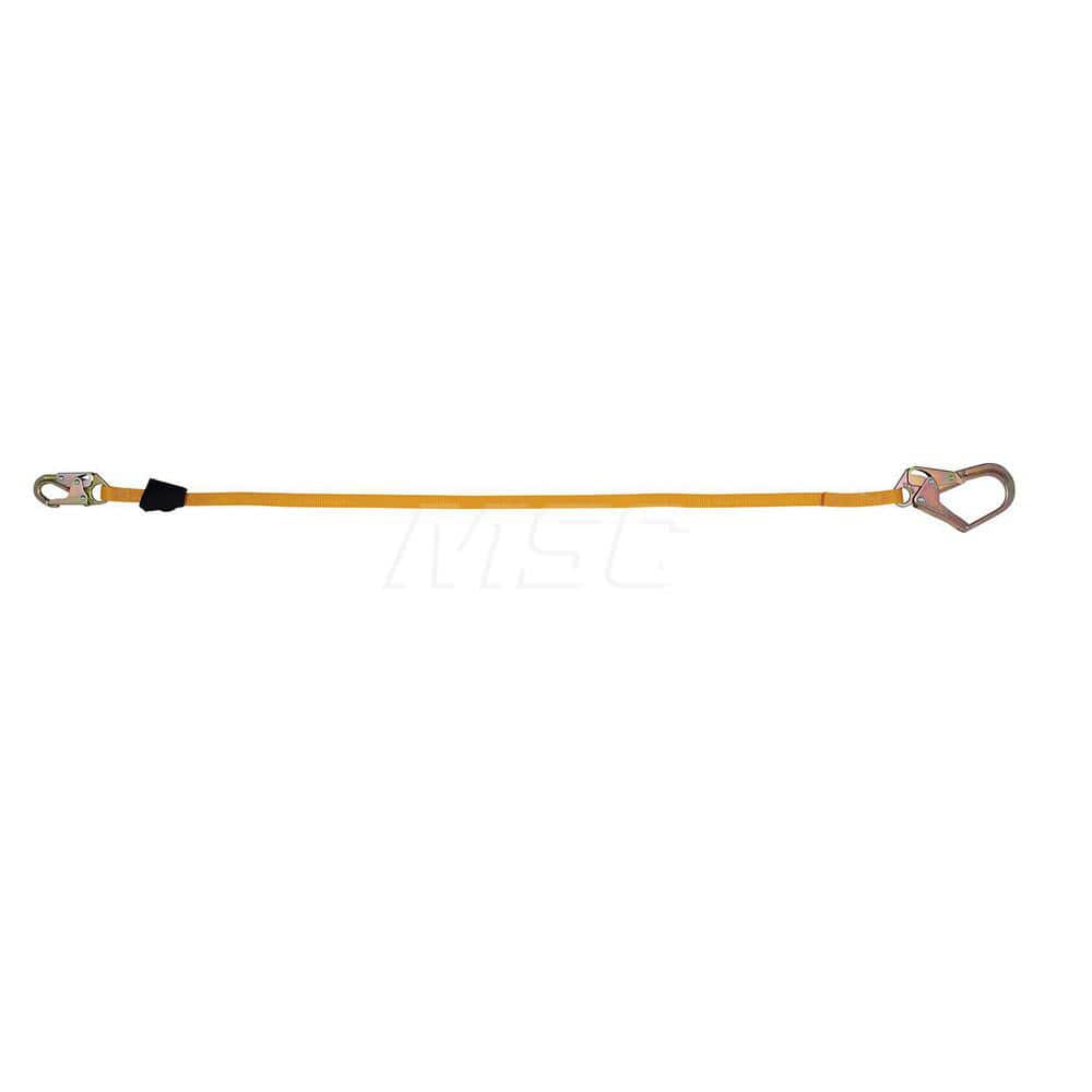 Lanyards & Lifelines; Load Capacity: 5000 lb; Construction Type: Webbing; Harness Type: Positioning; Lanyard End Connection: Snap Hook; Anchorage End Connection: Rebar Hook; Length Ft.: 6.00