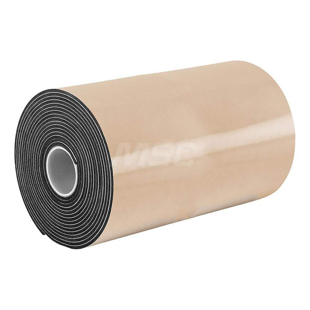 Black Double-Sided Polyethylene Foam Tape: 2″ Wide, 5 yd Long, 62 mil Thick, Acrylic Adhesive