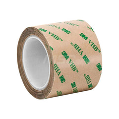 Adhesive Transfer Tape; Adhesive Material: Acrylic; Width (Inch): 1/2; Length (yd): 5.00; Thickness (mil): 10.0000; Minimum Operating Temperature (F): -40.000; Maximum Operating Temperature (F): 500.000; Color: Clear; Liner Material: Kraft Paper; Series: