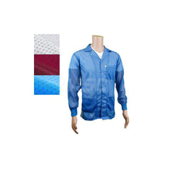 Smocks & Lab Coats; Garment Style: Smock; Material: Carbon; Size: Large; Color: Burgundy; Sleeve Length: 23; Closure Type: Snaps; Chest Size: 43; Closure Locaton: Front; Features: Light Weight; Chest Size (Inch): 43; Closure Location: Front