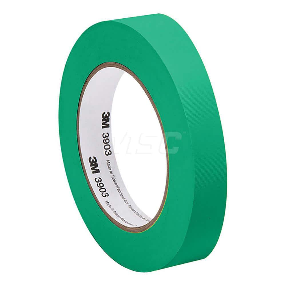 Duct Tape: 1″ Wide, 6.3 mil Thick, Vinyl Rubber Adhesive, 14 lb/in Tensile Strength