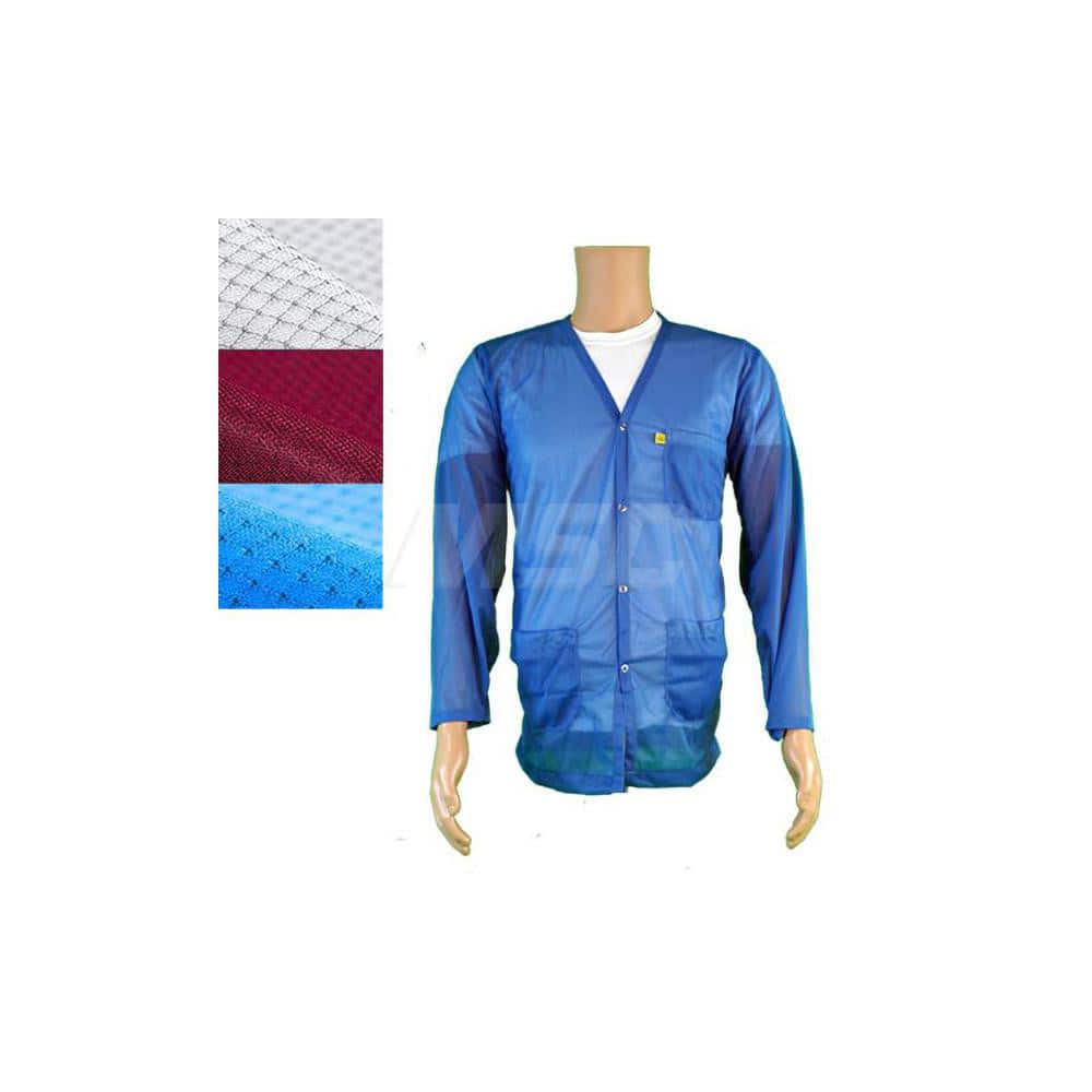 Smocks & Lab Coats; Garment Style: Smock; Material: Carbon; Size: 3X-Large; Color: White; Sleeve Length: 24; Closure Type: Snaps; Chest Size: 52; Closure Locaton: Front; Features: Light Weight; Chest Size (Inch): 52; Closure Location: Front