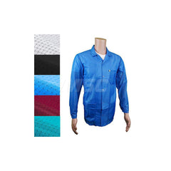 Smocks & Lab Coats; Garment Style: Smock; Material: Carbon; Size: 5X-Large; Color: Blue; Sleeve Length: 24; Closure Type: Snaps; Chest Size: 58; Closure Locaton: Front; Features: Medium Weight; Chest Size (Inch): 58; Closure Location: Front