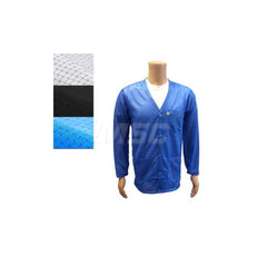 Smocks & Lab Coats; Garment Style: Smock; Material: Carbon; Size: 3X-Large; Color: Blue; Sleeve Length: 24; Closure Type: Snaps; Chest Size: 52; Closure Locaton: Front; Features: Medium Weight; Chest Size (Inch): 52; Closure Location: Front