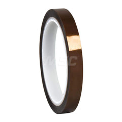 Polyimide Film Tape: 1/2″ Wide, 5 yd Long, 3 mil Thick 30 Lb/In Tensile Strength, Acrylic Adhesive, 311 ° F
