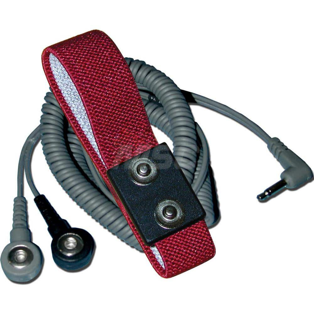 Grounding Wrist Straps; Size: Adjustable; Attachment Method: Snap Lock; Disposable or Reusable: No; Material: Fabric; Grounding Cord Included: Yes; Cord Length: 6; Resistor: Yes; Disposable: No