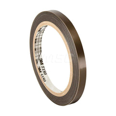 Polytetrafluroethylene Film Tape: 1/2″ Wide, 36 yd Long, 6.7 mil Thick 40 Lb/In Tensile Strength, Silicone Adhesive, 500 ° F