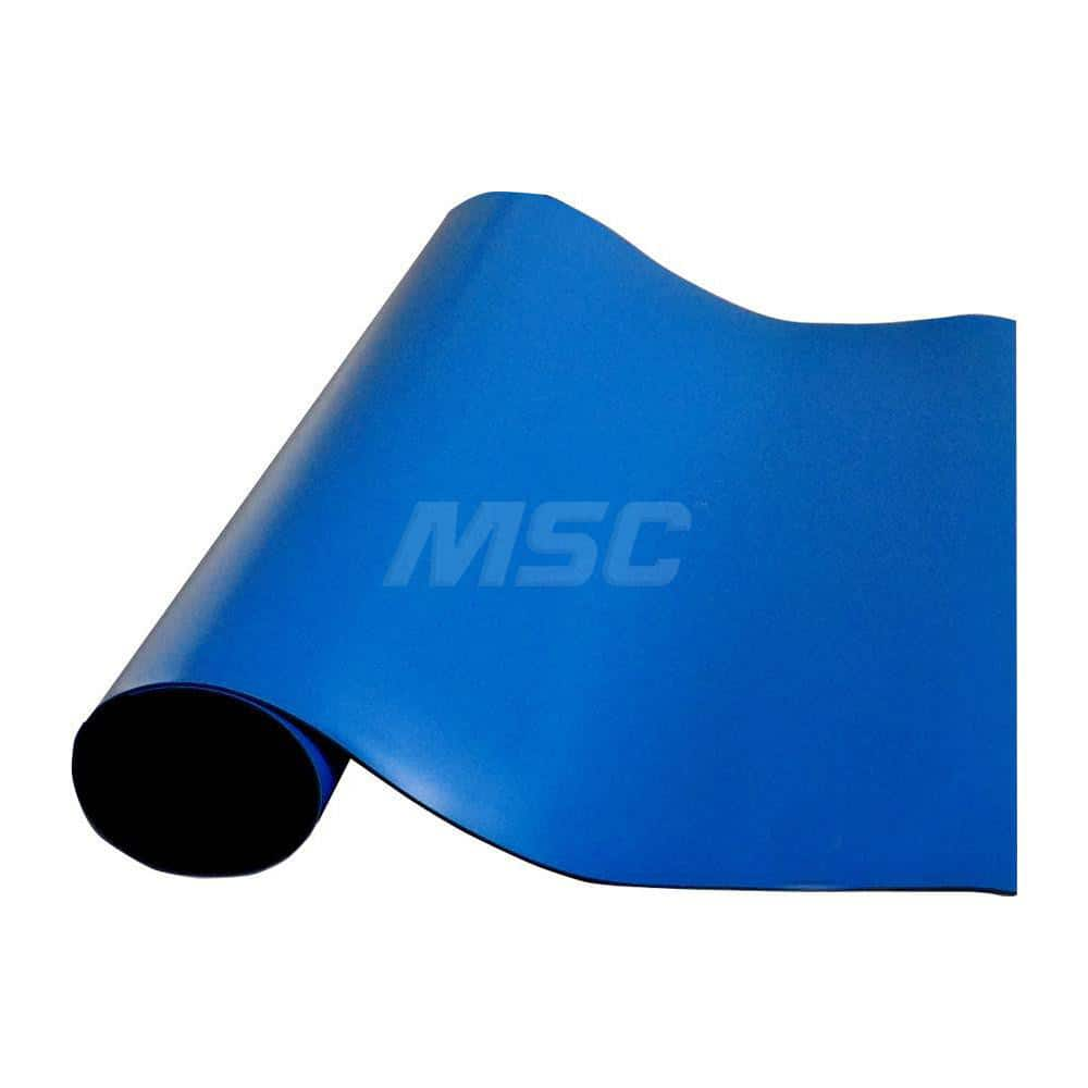 Anti-Static Work Kits & Table Mats; Mat Type: Anti-Static Table Mat; Material: Rubber; Overall Length: 36.00; Thickness: 0.06 in; Resistance: 108.000; Color: Royal Blue