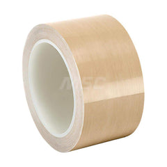 Polytetrafluroethylene Film Tape: 1″ Wide, 5 yd Long, 4 mil Thick 19 Lb/In Tensile Strength, Rubber Adhesive, 500 ° F