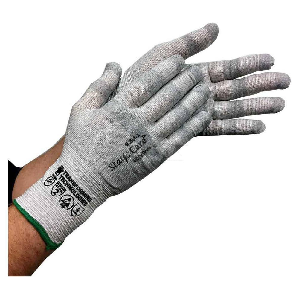 Electrical Protection Gloves & Leather Protectors; Size: Medium; Large; Primary Material: Nylon Blend; Material: Nylon Blend; Lining Material: Unlined; Back Material: None; Color: Silver; Grip Surface: Smooth; Men's Size: Medium; Cuff Style: Rolled; Women