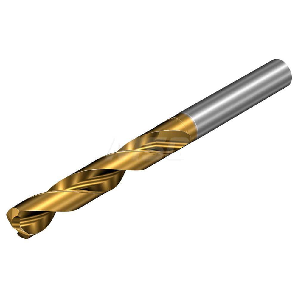 Jobber Length Drill Bit: 0.4724″ Dia, 147 °, Solid Carbide TiAlSiN, TiSiN Finish, 4.6456″ OAL, Right Hand Cut, Spiral Flute, Straight-Cylindrical Shank, Series CoroDrill 860