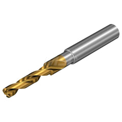 14.5mm Minor 19.6mm Major 44mm Step Length 147° High Performance Solid Carbide Subland Step Drill Bit TiAlSiN & TiSiN Finish, 142mm OAL, Series CoroDrill 860