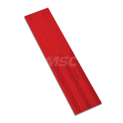 DOT Conspicuity Tape; Color: Red; Tape Material: Reflective Sheeting; Width (Inch): 2; Length (Feet): .075