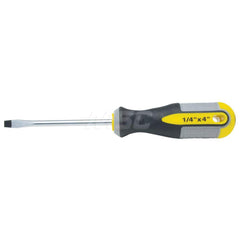 Slotted Screwdriver: 1/4″ Width, 4″ OAL