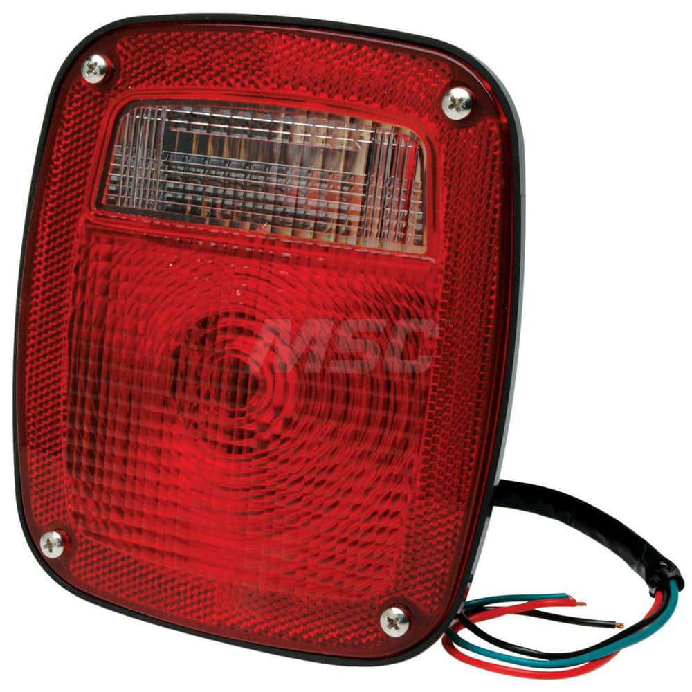 Turn Signal & Tail Lights; Type: Heavy Duty Side & Tail; Color: Red; Length (Inch): 6.75; Specifications: Tail Lights