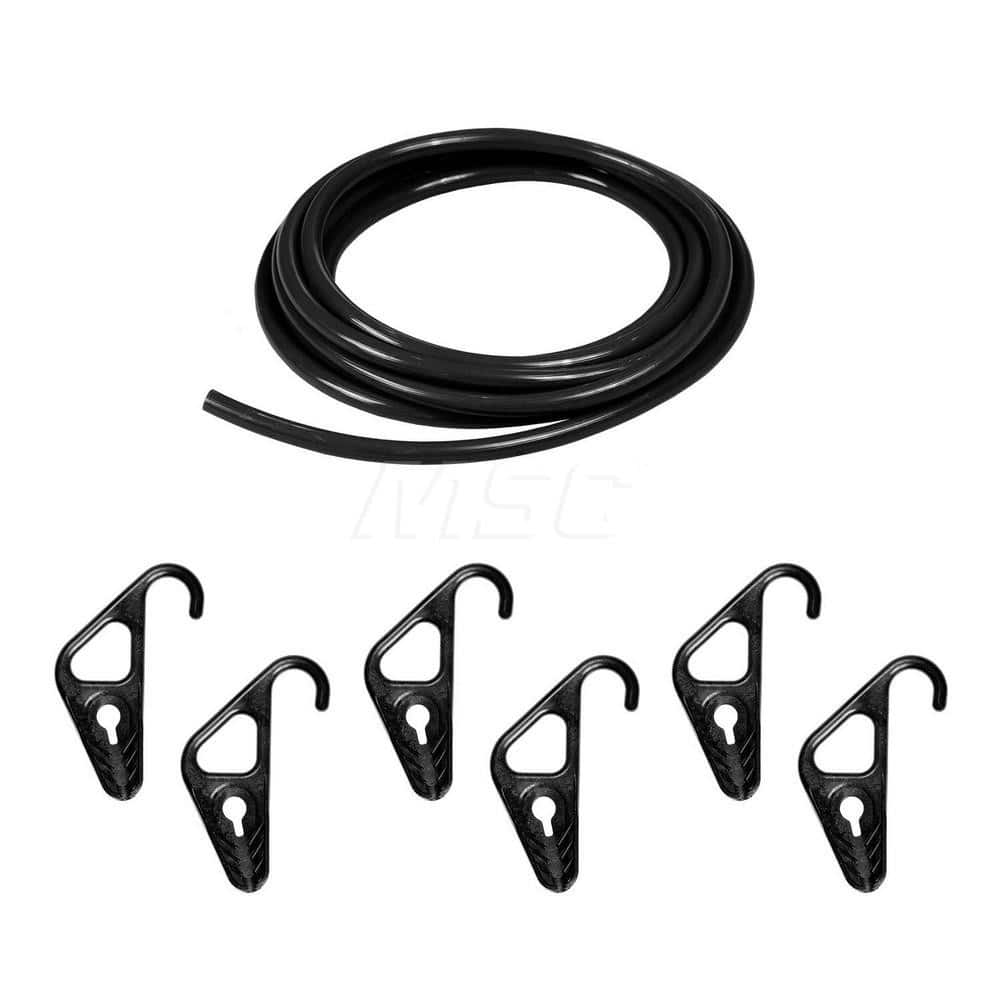 Tie Down Kit; Type: Bungee Kit; Overall Length (Feet): 10.00; Head/Holder Diameter (Inch): 1/4; Color: Black; Number of Hooks: 6