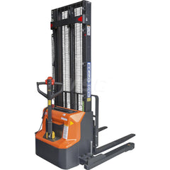 Battery Operated Lifts; Type: STACKER; Load Capacity (Lb.): 2600; Minimum Lift Height: 2; Battery Included: Yes; Maximum Lift Height: 142.00; Charger Included: Yes; Number Of Batteries: 1