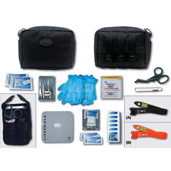 Emergency Prep Kits; Kit Type: Bleeding Control; Container Type: Pouch; Container Material: Nylon; Color: Orange; Contents: Molle Pouch, S.T.A.T Tourniquet, Lifeshield, Gloves, Penlight, shears, Combine Pad, Gauze, Sterile Pads; Overall Length: 7.50; Over