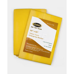 Rescue Blankets; Type: Emergency; Material: Polypropylene; Overall Length: 54.00; Overall Width: 8; Color: Yellow