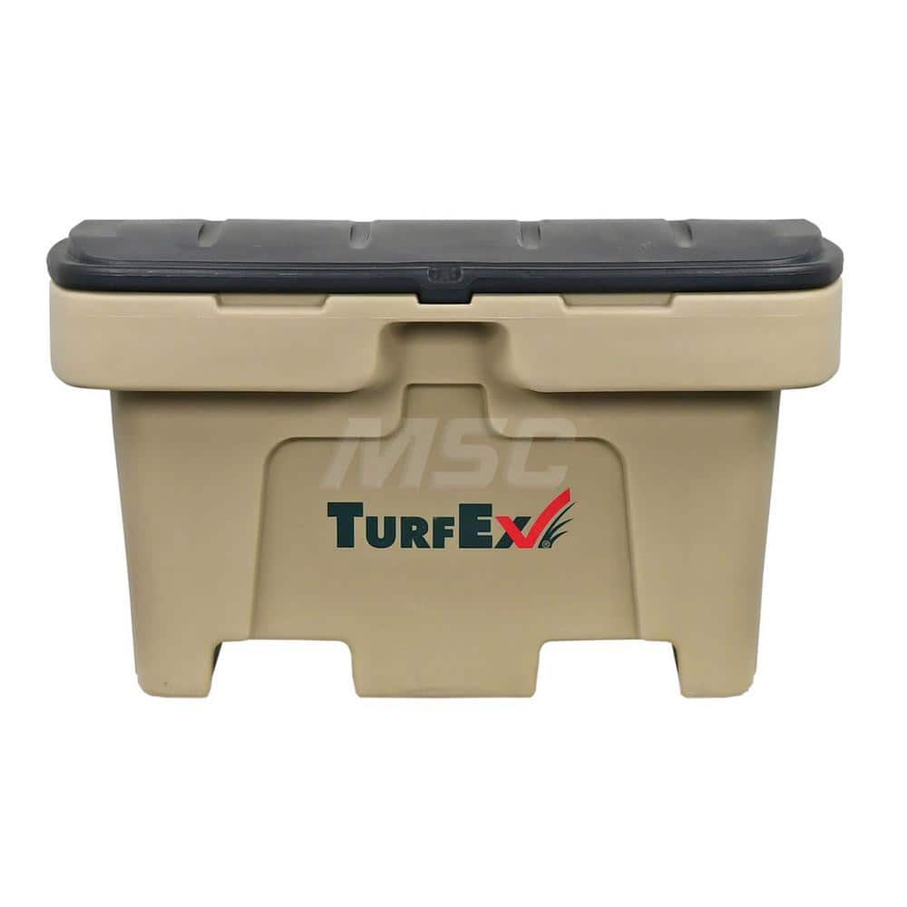 Bulk Storage Container: 33 x 48 x 27-3/4″, 12 sq ft, Polyethylene, Storage Box Tan