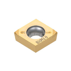 Turning Insert:  2QP-CCGT3251WLHP BXM10,  Polycrystalline Cubic Boron Nitride TiCN Finish,  Neutral,  3/8″ Inscribed Circle,  0.0160″ Corner Radius,  80.0 &deg N/A Diamond,  Series  CCGT