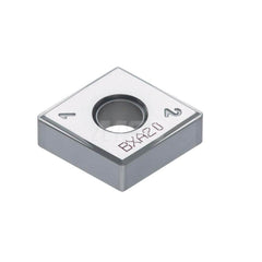 Turning Insert:  4QS-CNGG433-HM BXA20,  Polycrystalline Cubic Boron Nitride Coated Finish,  Neutral,  1/2″ Inscribed Circle,  0.0472″ Corner Radius,  80.0 &deg N/A Diamond,  Series  CNGG