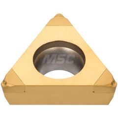 Turning Insert:  3QP-TPGT222HP BXM10,  Polycrystalline Cubic Boron Nitride TiCN Finish,  Neutral,  1/4″ Inscribed Circle,  0.0310″ Corner Radius,  60.0 &deg N/A Triangle,  Series  TPGT