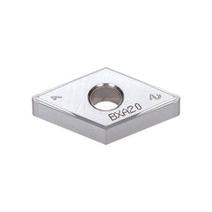 Turning Insert:  4QS-DNGG432-HM BXA20,  Polycrystalline Cubic Boron Nitride Coated Finish,  Neutral,  1/2″ Inscribed Circle,  0.0315″ Corner Radius,  55.0 &deg N/A Diamond,  Series  DNGG