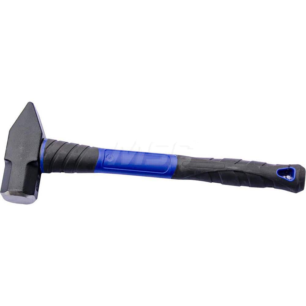 Sledge Hammer: 3 lb Head, 16″ OAL High Carbon Steel Head, Fiberglass & Wood Handle