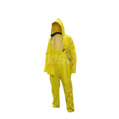 Rain Coat: Size M, Yellow, Polyester High Visibility