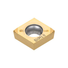 Turning Insert:  2QPCCGT32.51WLHP BXA10,  Polycrystalline Cubic Boron Nitride TiAlN & TiCN Finish,  Neutral,  3/8″ Inscribed Circle,  0.0160″ Corner Radius,  80.0 &deg N/A Diamond,  Series  CCGT