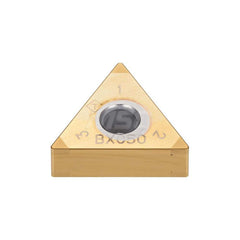 Turning Insert:  6QP-TNGA333 BXC50,  Polycrystalline Cubic Boron Nitride TiN Finish,  Neutral,  3/8″ Inscribed Circle,  0.0470″ Corner Radius,  60.0 &deg N/A Triangle,  Series  TNGA