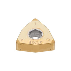 Turning Insert:  6QP-WNGA432 BXA30,  Polycrystalline Cubic Boron Nitride TiAlN Finish,  Neutral,  1/2″ Inscribed Circle,  0.0310″ Corner Radius,  80.0 &deg N/A Trigon,  Series  WNGA