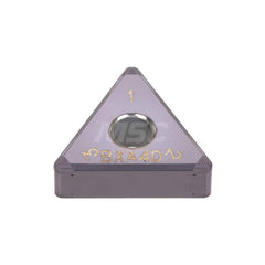 Turning Insert:  6QP-TNGG332-HF BXA40,  Polycrystalline Cubic Boron Nitride TiAlN Finish,  Neutral,  3/8″ Inscribed Circle,  0.0310″ Corner Radius,  60.0 &deg N/A Triangle,  Series  TNGG