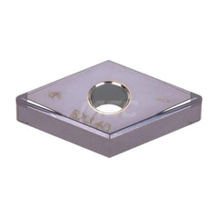 Turning Insert:  4QP-DNGG432-HM BXA40,  Polycrystalline Cubic Boron Nitride TiAlN Finish,  Neutral,  1/2″ Inscribed Circle,  0.0310″ Corner Radius,  55.0 &deg N/A Diamond,  Series  DNGG