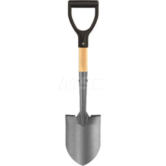 Garden Hoe: 6″ Wide, Round, Steel 19″ Long Straight Wood Handle